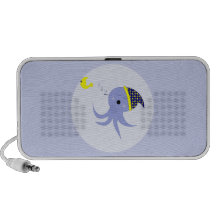 Pulpo azul el dormir notebook altavoz