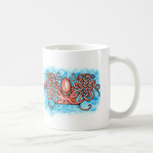 pulpo céltico taza de café