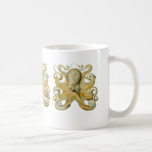 Pulpo común tazas de café