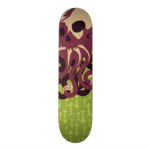 Pulpo del cráneo monopatín personalizado
