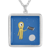 Pulpo del espacio con el collar de la barra de car