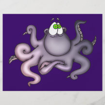 Pulpo púrpura tarjetas informativas