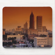 Pulso de la ciudad, Atlanta, Georgia, los E.E.U.U. Tapetes De Ratones