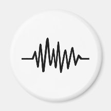 Pulso de la música de la frecuencia iman de nevera