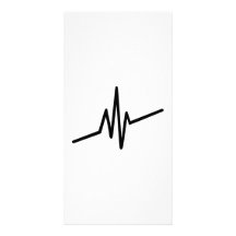 Pulso de la música de la frecuencia tarjetas personales con fotos