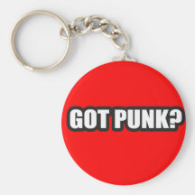 ¿PUNK CONSEGUIDO? camisetas de la música de punk r Llavero