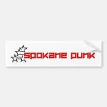 Punk de Spokane (parachoque) Etiqueta De Parachoque