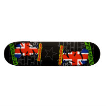 Punkrock - Union jack mohawk Skate Board