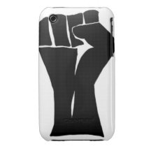 puño aumentado iPhone 3 Case-Mate coberturas