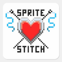 Puntada del Sprite el pegatina