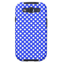 PUNTO BLANCO AZUL DE LA CAJA DEL TELÉFONO DE LA GA SAMSUNG GALAXY S3 FUNDAS