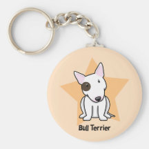 Punto bull terrier del ojo de la estrella de Kawai Llaveros