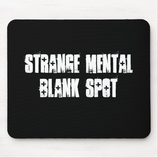 Punto en blanco mental extraño Aa Mousepad Alfombrillas De Ratón