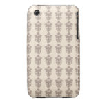 Punto pequeno del nouveau floral francés del arte  iPhone 3 Case-Mate coberturas