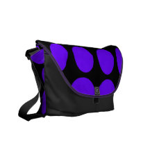 Punto púrpura bolsas de mensajería