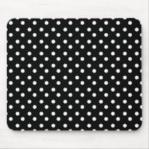 Puntos blancos y negros Mousepad