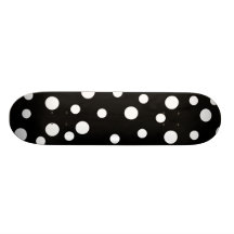 Puntos - blancos y negros patín personalizado