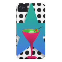 Puntos de Martini - aceituna fresca iPhone 4 Protector