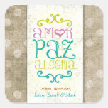 Puntos del moreno de Amor Paz Alegría de la CROMAT Colcomanias Cuadradass