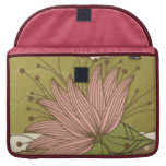 Puntos y flores retros 2 funda para macbook pro