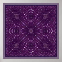 Purple Star. Amethyst Posters