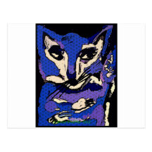 PurpleFox de Katie Pfeiffer Tarjeta Postal