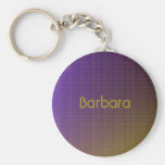 Púrpura al modelo del oro llavero personalizado