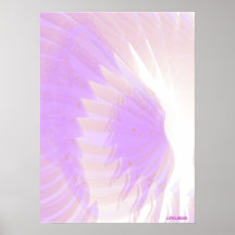 Púrpura celestial de la protección angelical de la posters