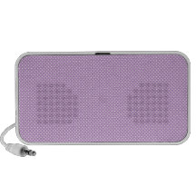 Púrpura con los puntos blancos simples altavoces de viaje