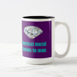 Púrpura conocida por el hombre del metal más duro taza de café