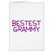 Púrpura de Bestest Grammy Felicitación