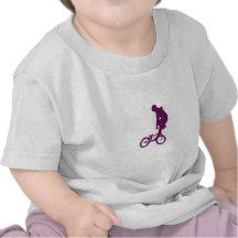 Púrpura de BMX Camisetas