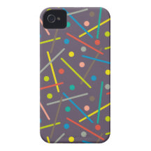 púrpura de la diversión del juego de la casamata i Case-Mate iPhone 4 protector