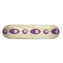 Púrpura de moda moderno y el gris gotea óvalos tablas de patinar