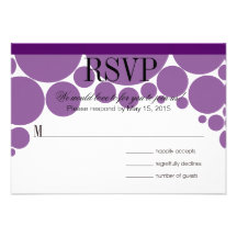 Púrpura de RSVP del desfile del lunar Comunicados