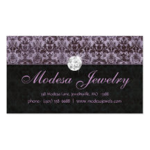 Púrpura del damasco de Birthstones de la tarjeta d