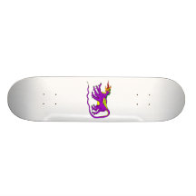 Púrpura del dragón patines personalizados