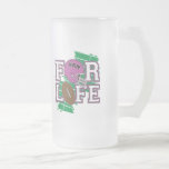 Púrpura del fanático del fútbol tazas