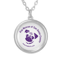 Púrpura del logotipo del rescate del barro amasado joyeria personalizada