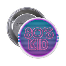 púrpura del niño de los años 80 pin
