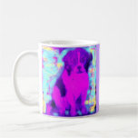 púrpura del perro del beagle tazas de café