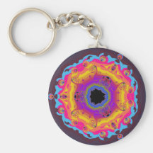 Púrpura del rosa del amarillo de la mandala del fr llavero personalizado