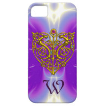 Púrpura fucsia de la TARJETA DEL DÍA DE SAN VALENT iPhone 5 Case-Mate Protector
