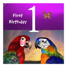 Púrpura HÍPER de la fiesta de cumpleaños de /First Anuncios