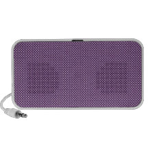 Púrpura oscura con los puntos blancos simples mini altavoces