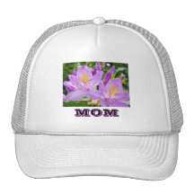 Púrpura Rhodies de los gorras del camionero de los