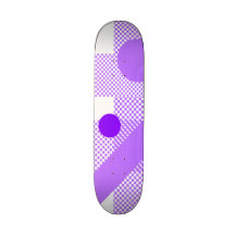 Púrpura y mezcla y partido del blanco patinetas personalizadas