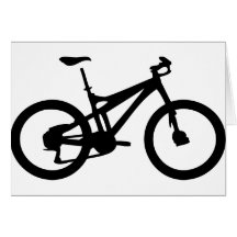 Pushbike del bicylce de la bici de montaña tarjeton