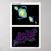 quaternion_d1, quaternion_b1, fractales 3D Poster