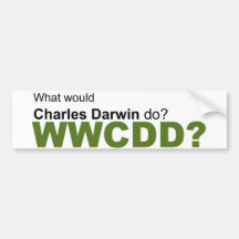 ¿Qué Charles Darwin haría? Etiqueta De Parachoque